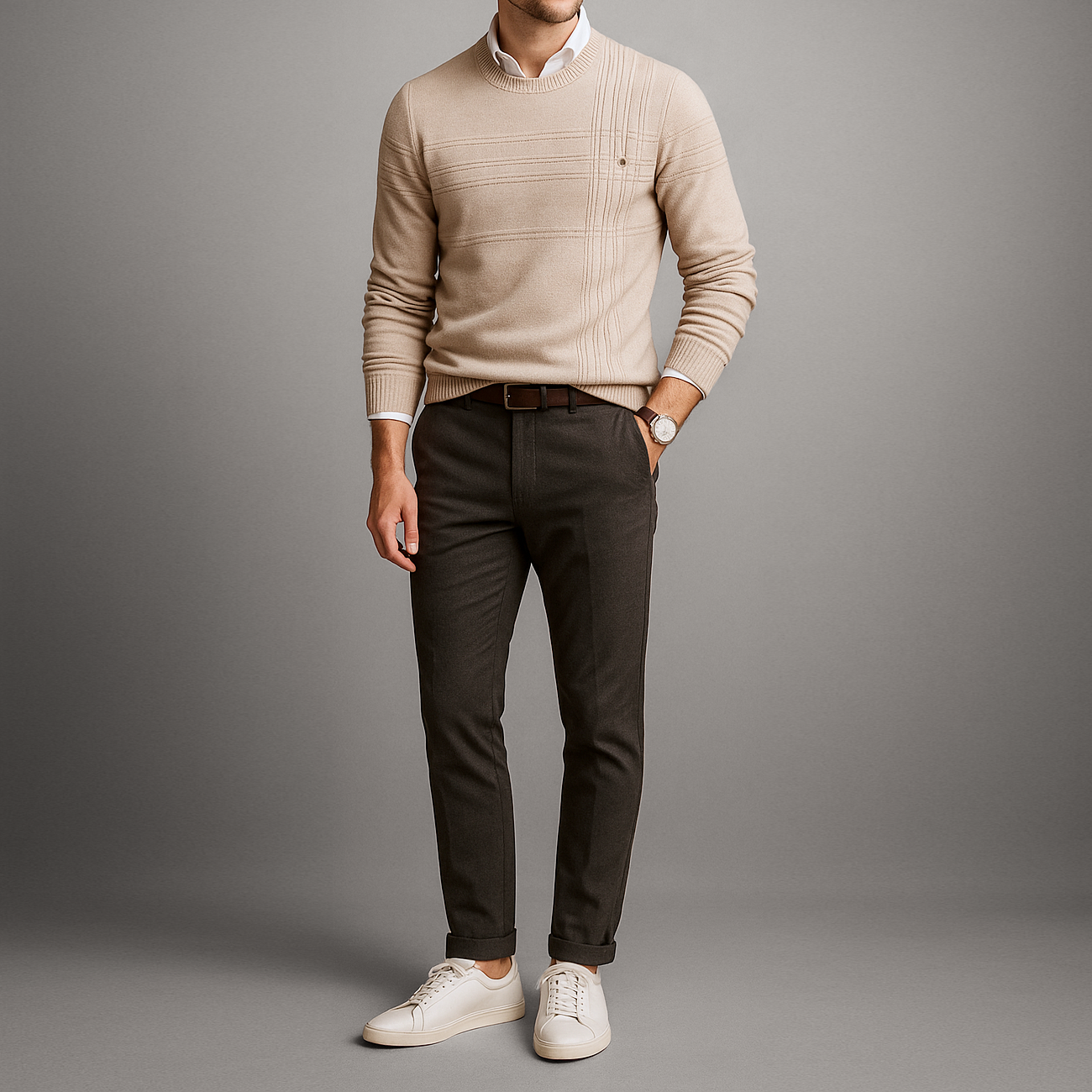 BRAIN™ | STRIPED SWEATER FOR MEN