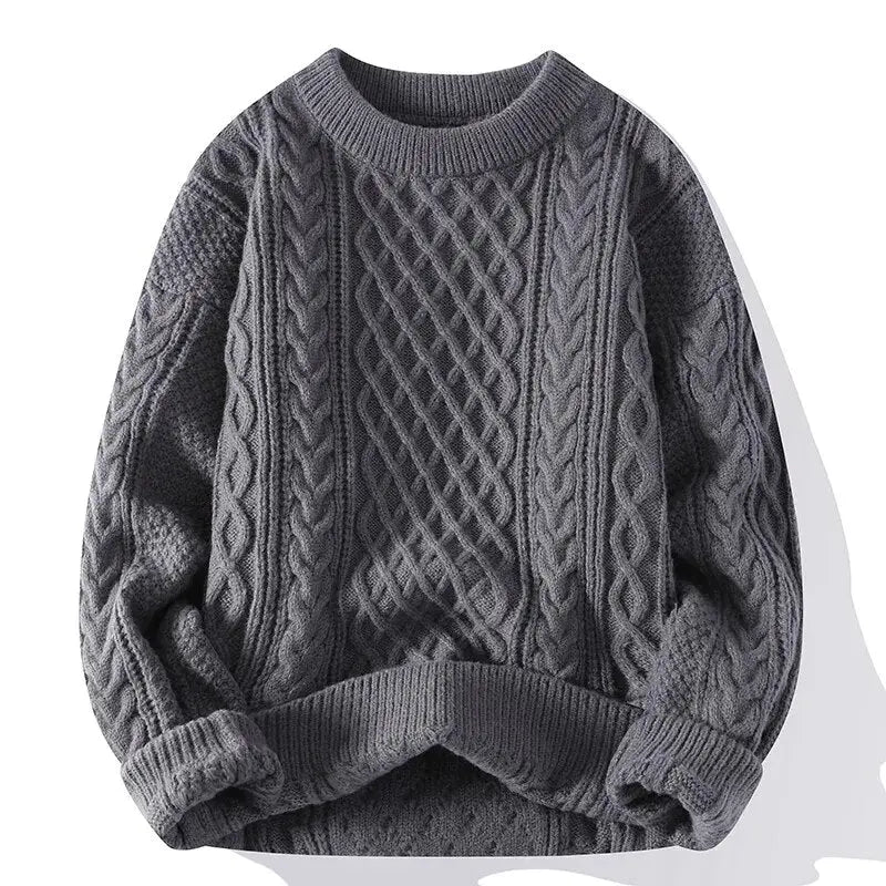 BRIAN™ | Morgan Crewneck Patterned Sweater