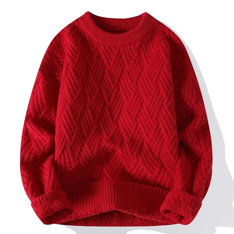 BRIAN™ | Morgan Crewneck Patterned Sweater