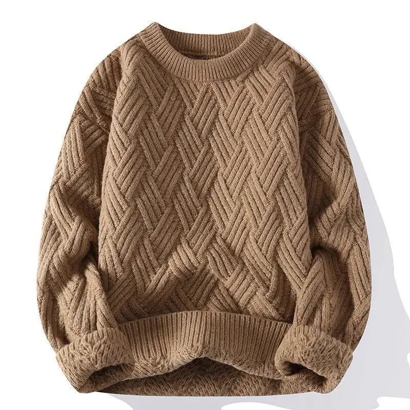BRIAN™ | Morgan Crewneck Patterned Sweater