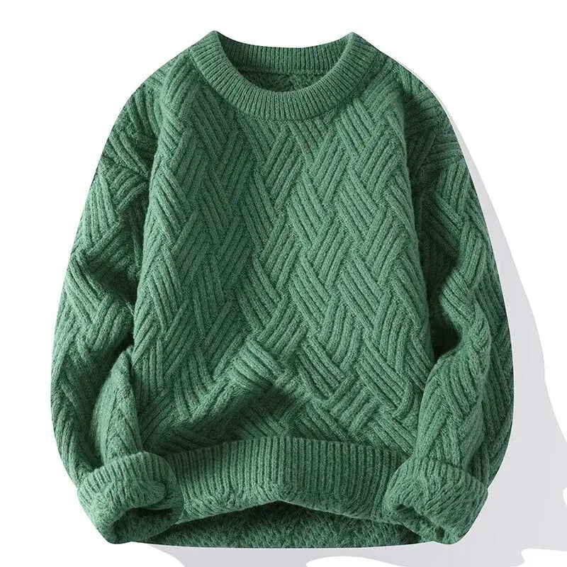 BRIAN™ | Morgan Crewneck Patterned Sweater