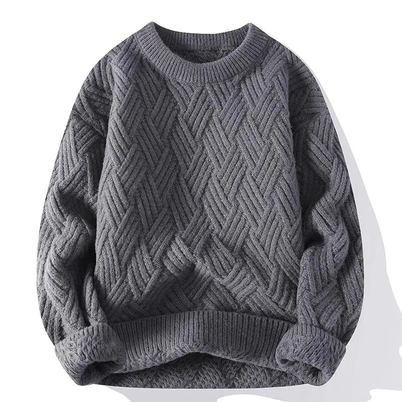 BRIAN™ | Morgan Crewneck Patterned Sweater