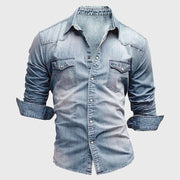 BRAIN™ | Slim-Fit Denim Shirt