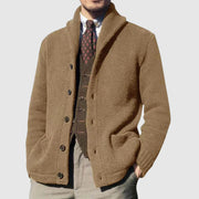 BRIAN™ | Men's Lapel Collar Knit Cardigan