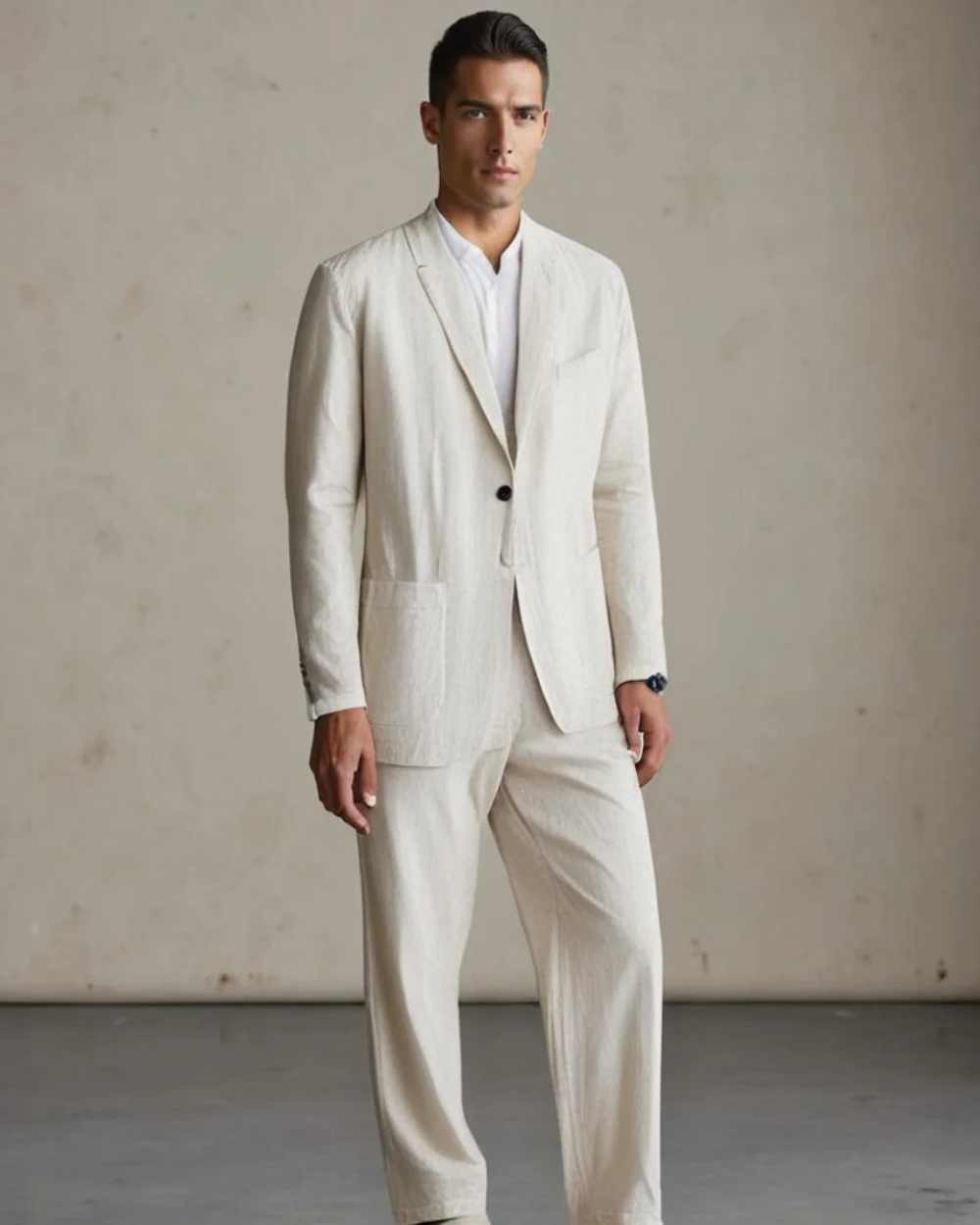 BRAIN™ | Men's Pure Linen Coord