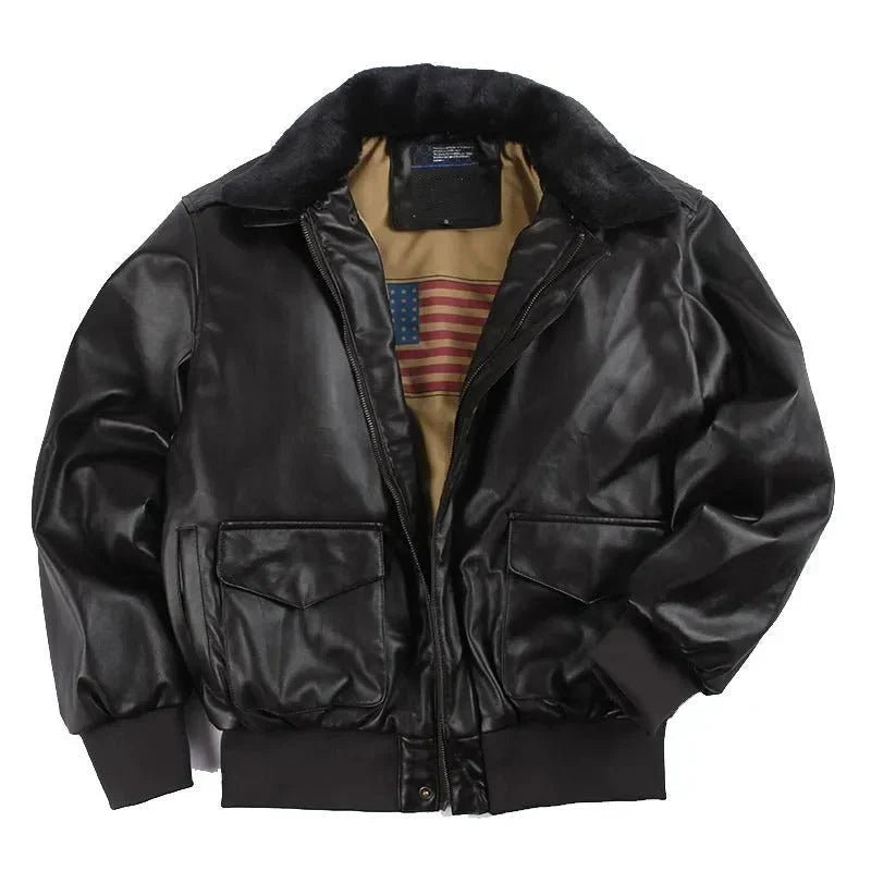 BRIAN™ | Leather jacket – lined for frosty rides and winter evenings