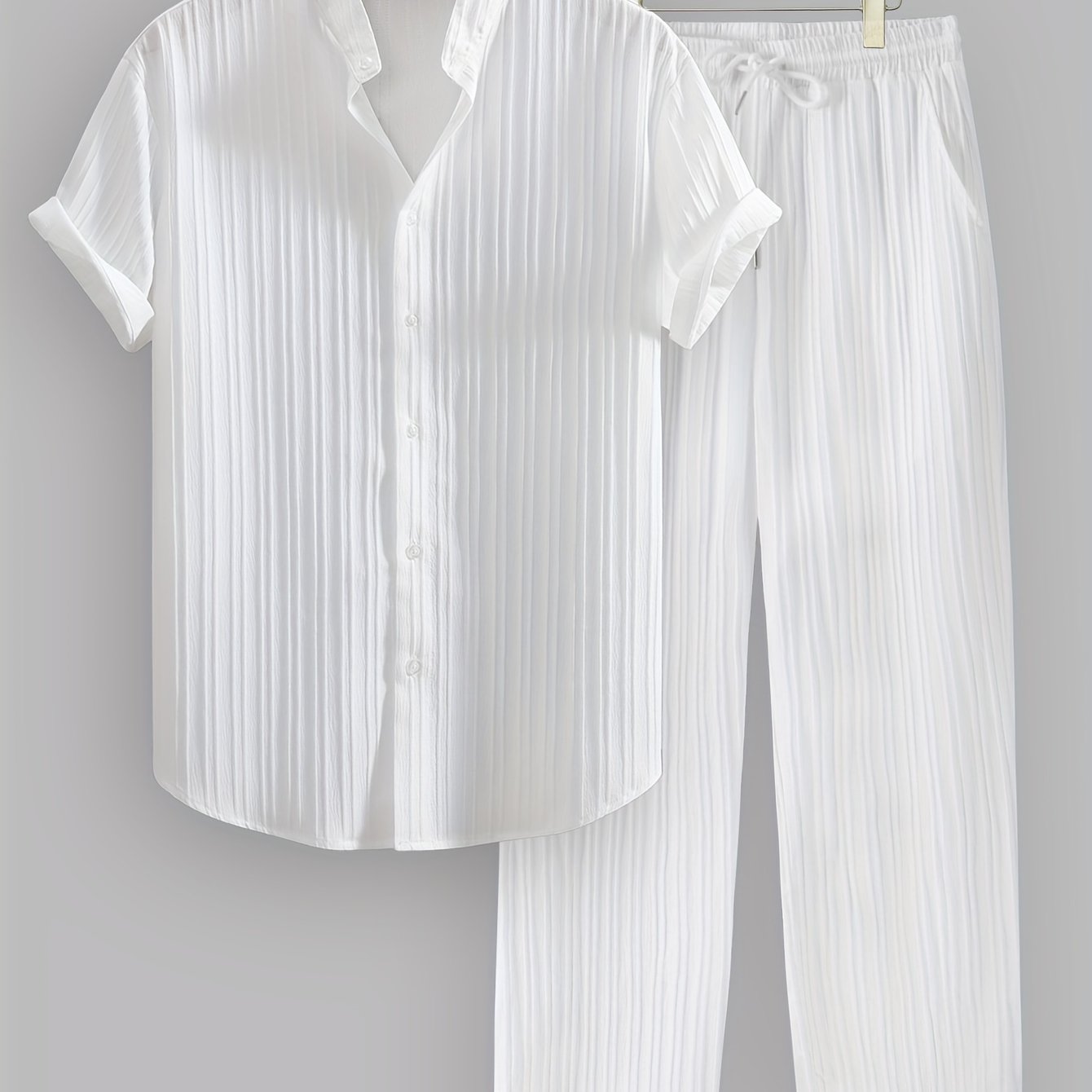 BRAIN™ | Men's Ribbed Fabric Co-Ord Set