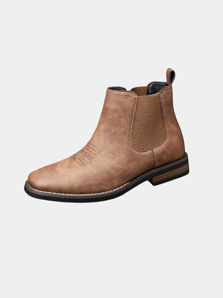 BRAIN™ | Men's Classic Elastic-Panel Ankle Boot