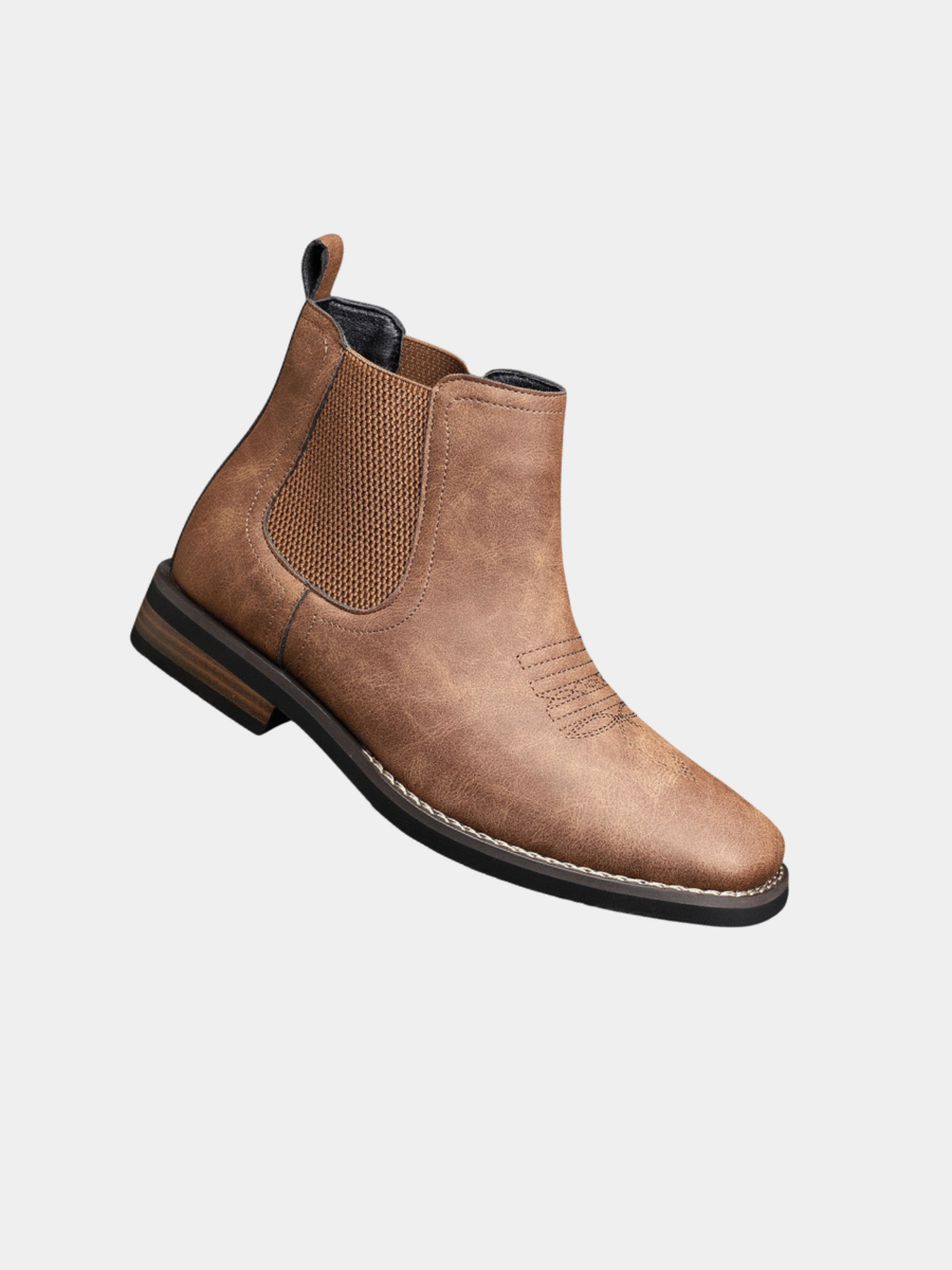 BRAIN™ | Men's Classic Elastic-Panel Ankle Boot
