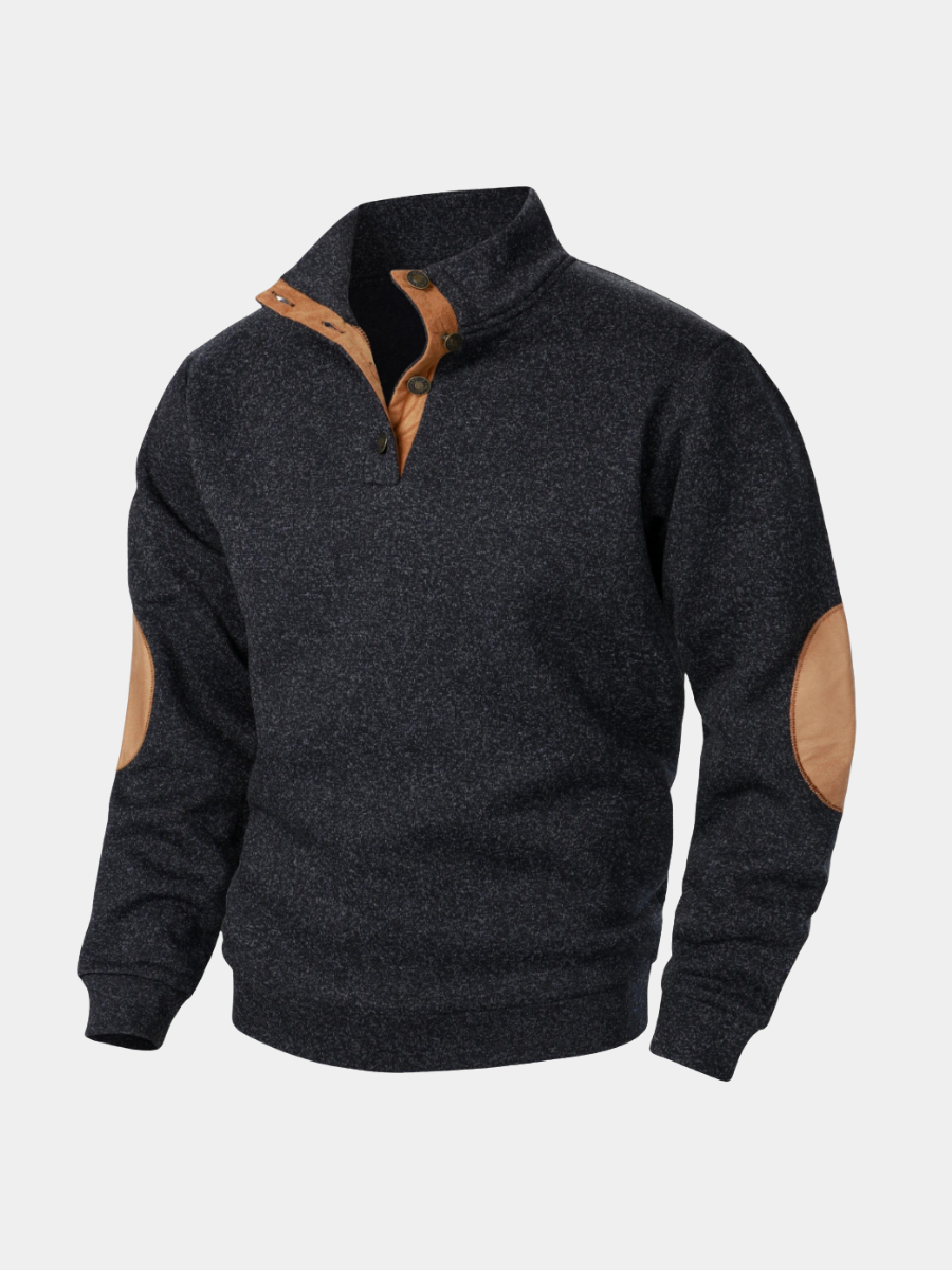 BRIAN™ | Mens Button-Neck High-Collar