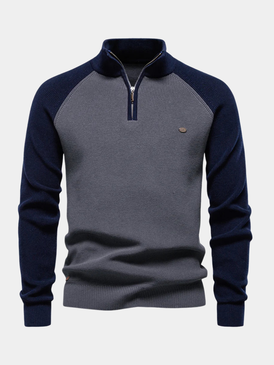 BRAIN™ | QUARTER ZIP SWEATER FOR MEN