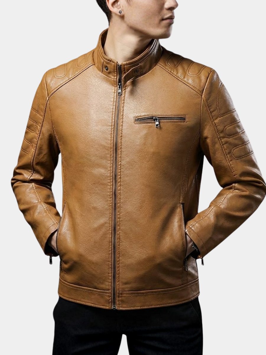 BRIAN™ | Men's Moto-Style Zip Jacket