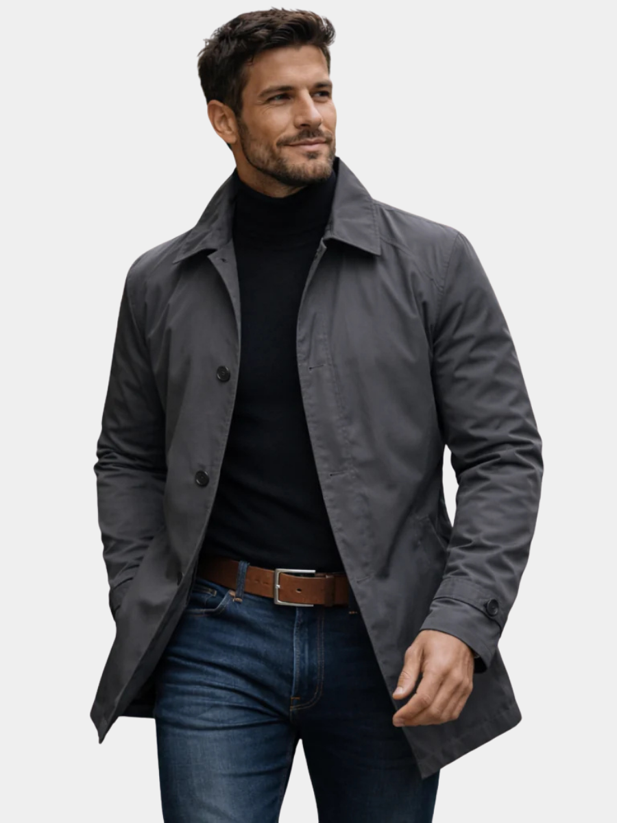 BRIAN™ | Quilted-Lined Button Coat