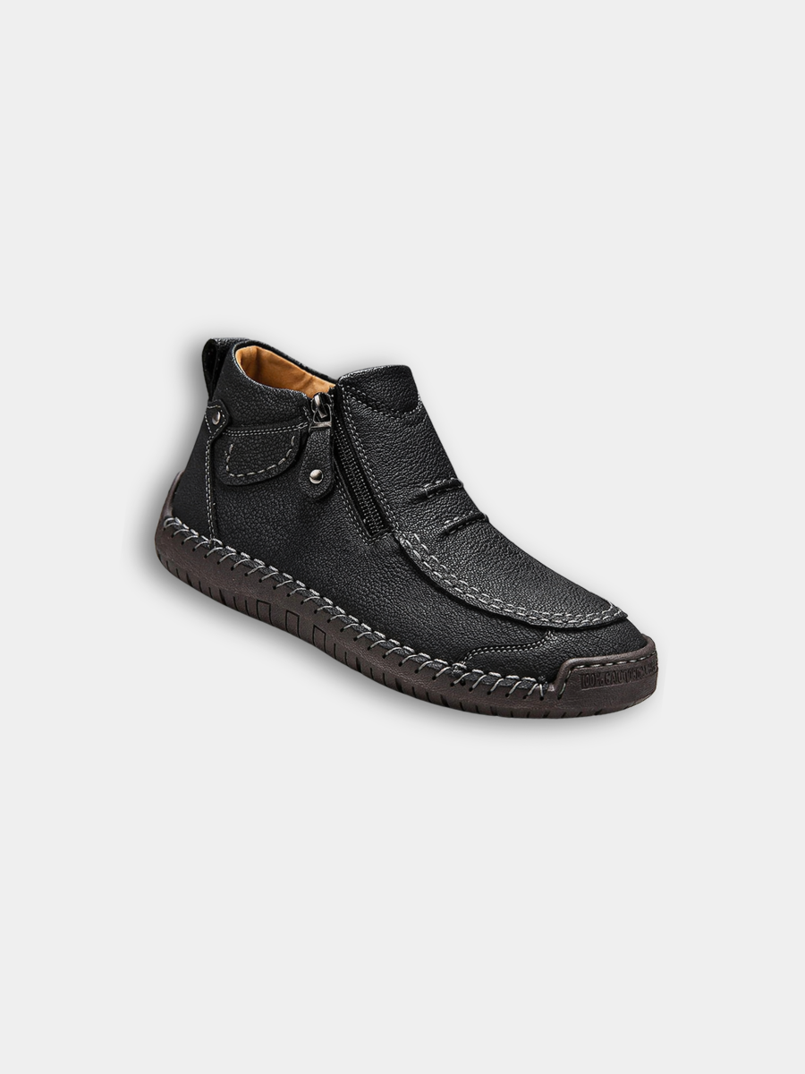 BRIAN™ | Men's Hand-Stitched Zip Ankle Boot