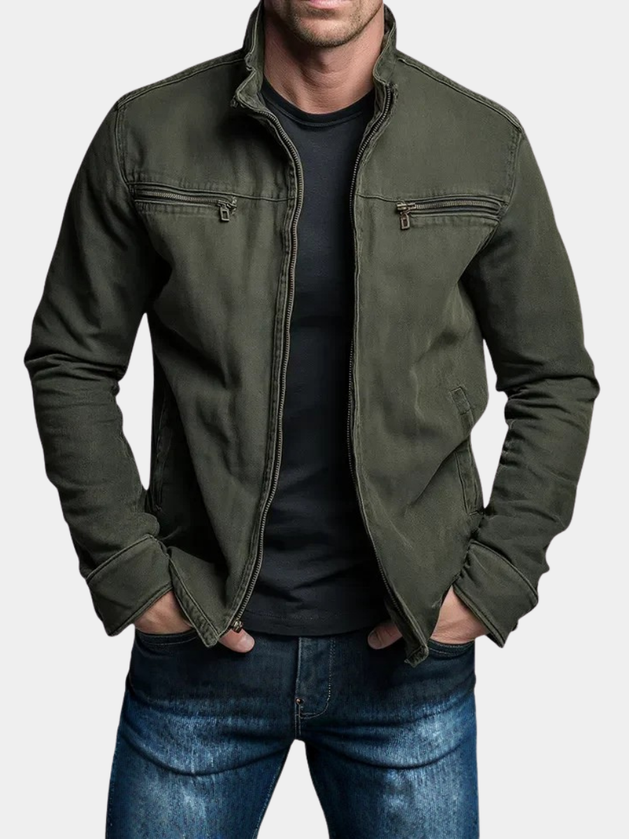 BRIAN™ | Vintage Wash Zip Jacket