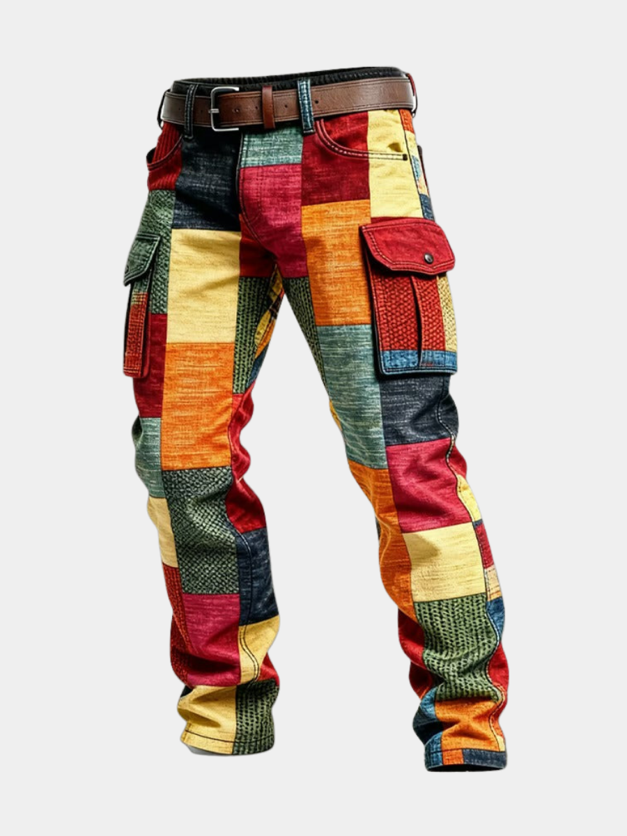BRAIN™ | Mens Patchwork Cargo Trousers