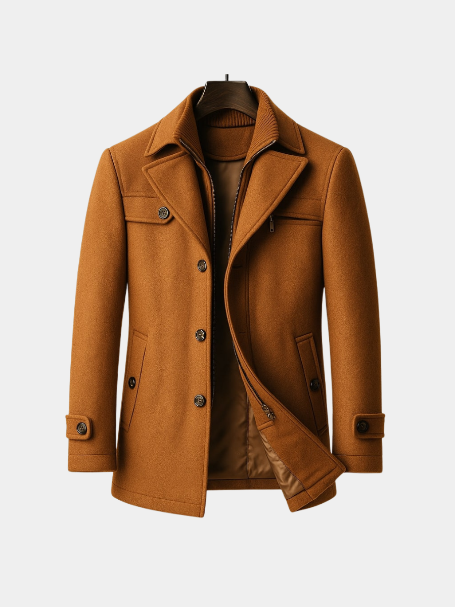 BRIAN™ | LONG WOOL COAT FOR MEN