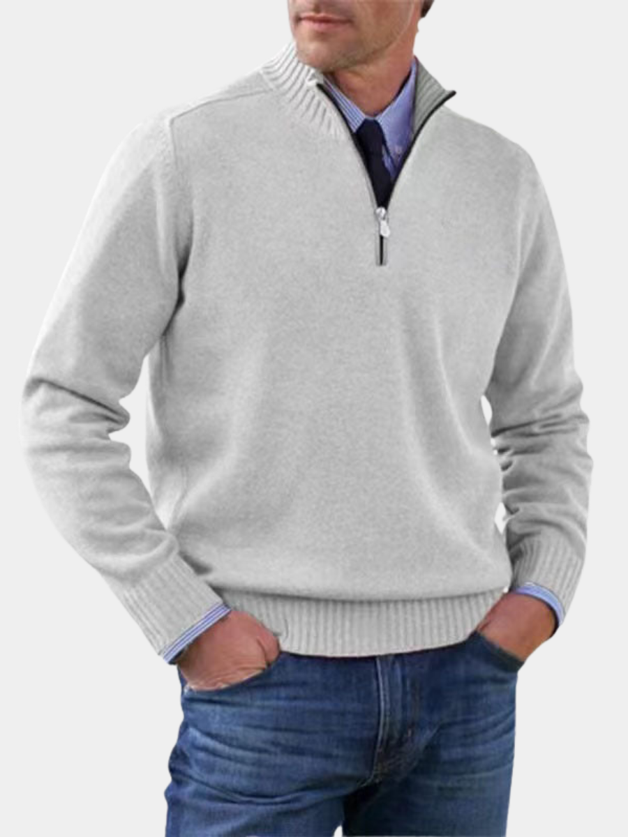 BRAIN™ | CASUAL HALF-ZIP SWEATER
