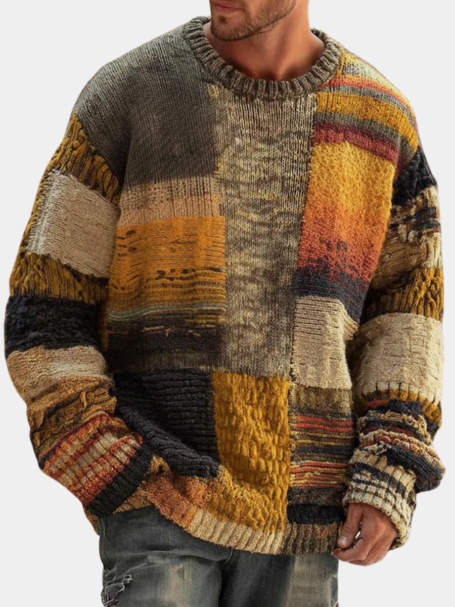 BRAIN™ | ABSTRACT KNIT SWEATER