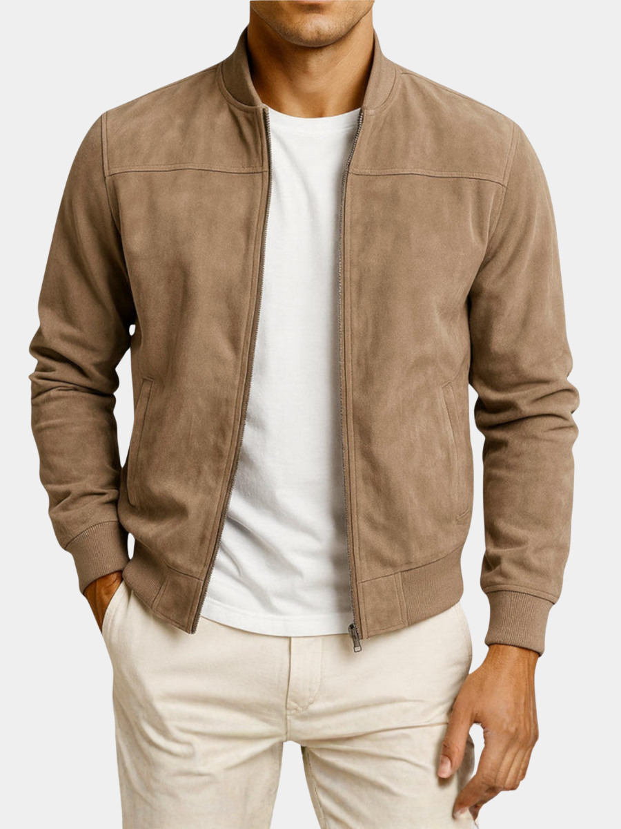 BRIAN™ | SUEDE BOMBER JACKET