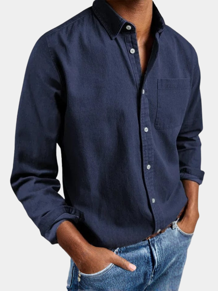 BRAIN™ | Button-Up Polo-Collar Shirt