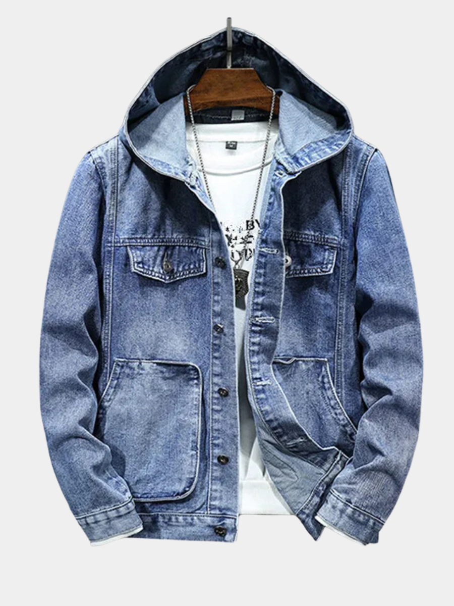 BRIAN™ | Retro Denim Hoodie