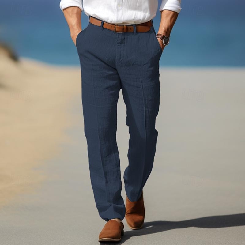 BRAIN™ | Mens Premium Linen Trousers