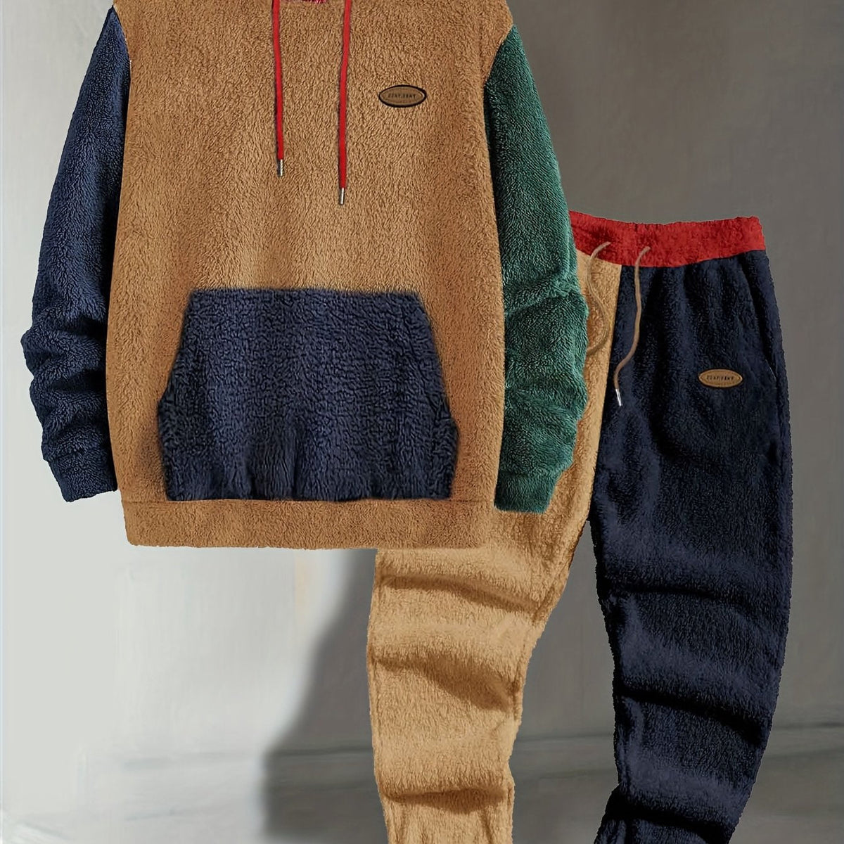 BRIAN™ | Cozy Color-Block Two-Piece Set