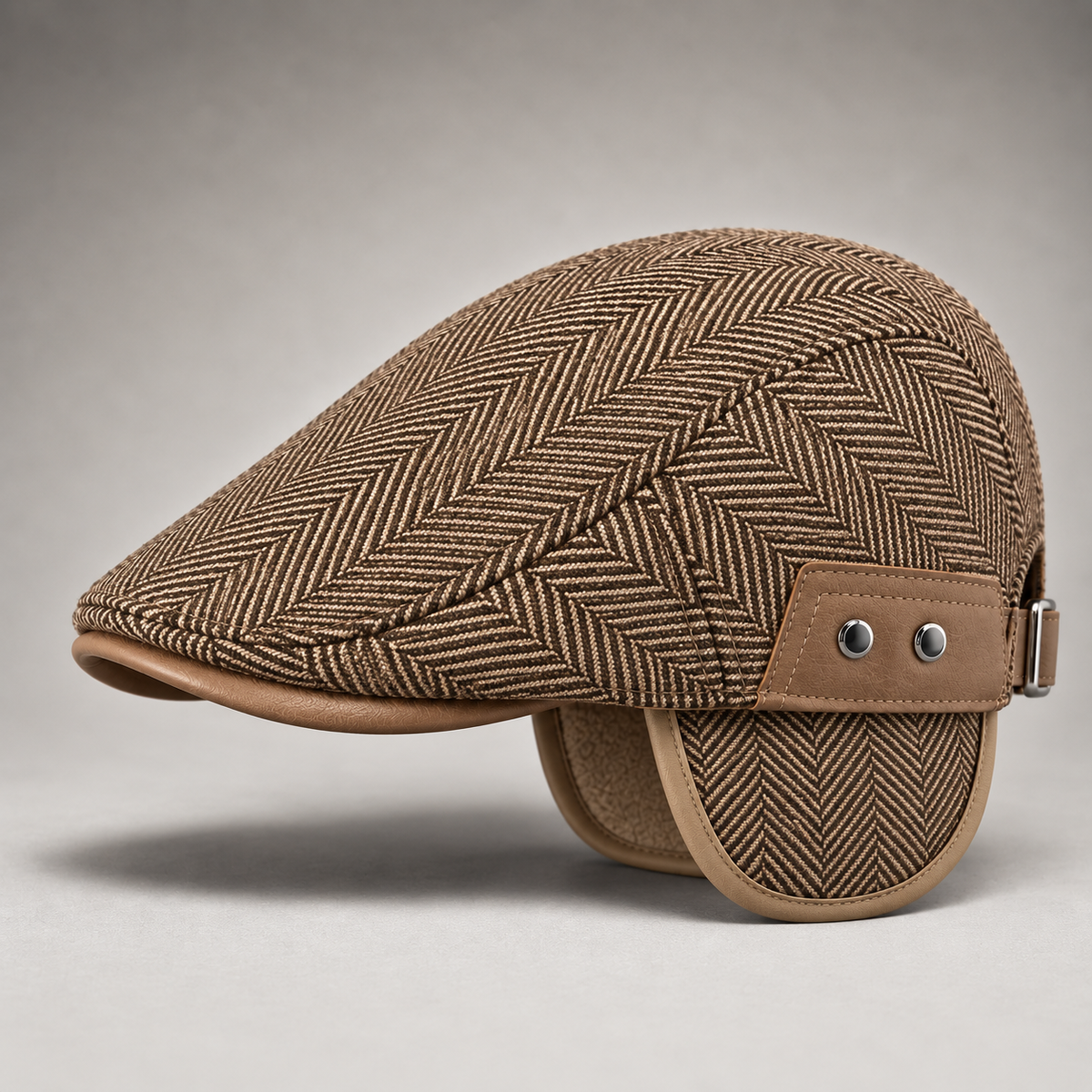 BRIAN™ | Thornton Herringbone Driving Cap