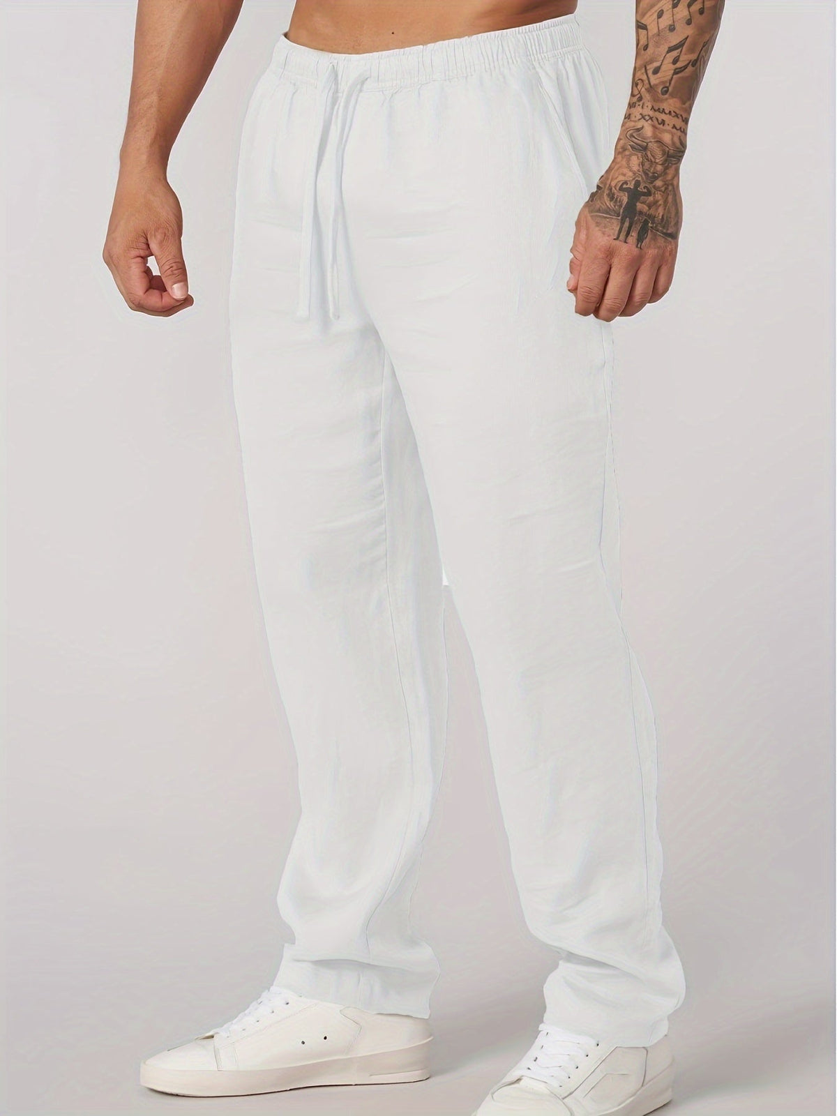 BRIAN™ | Men's Straight-Leg Linen Trousers