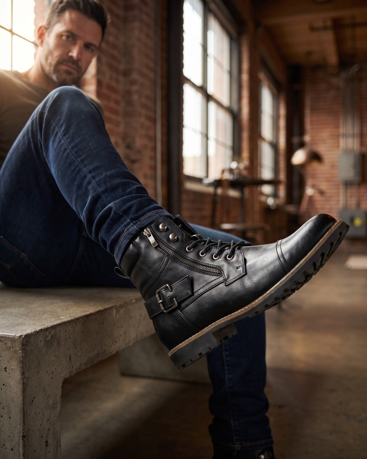 BRIAN™ | Elios Leather Boots