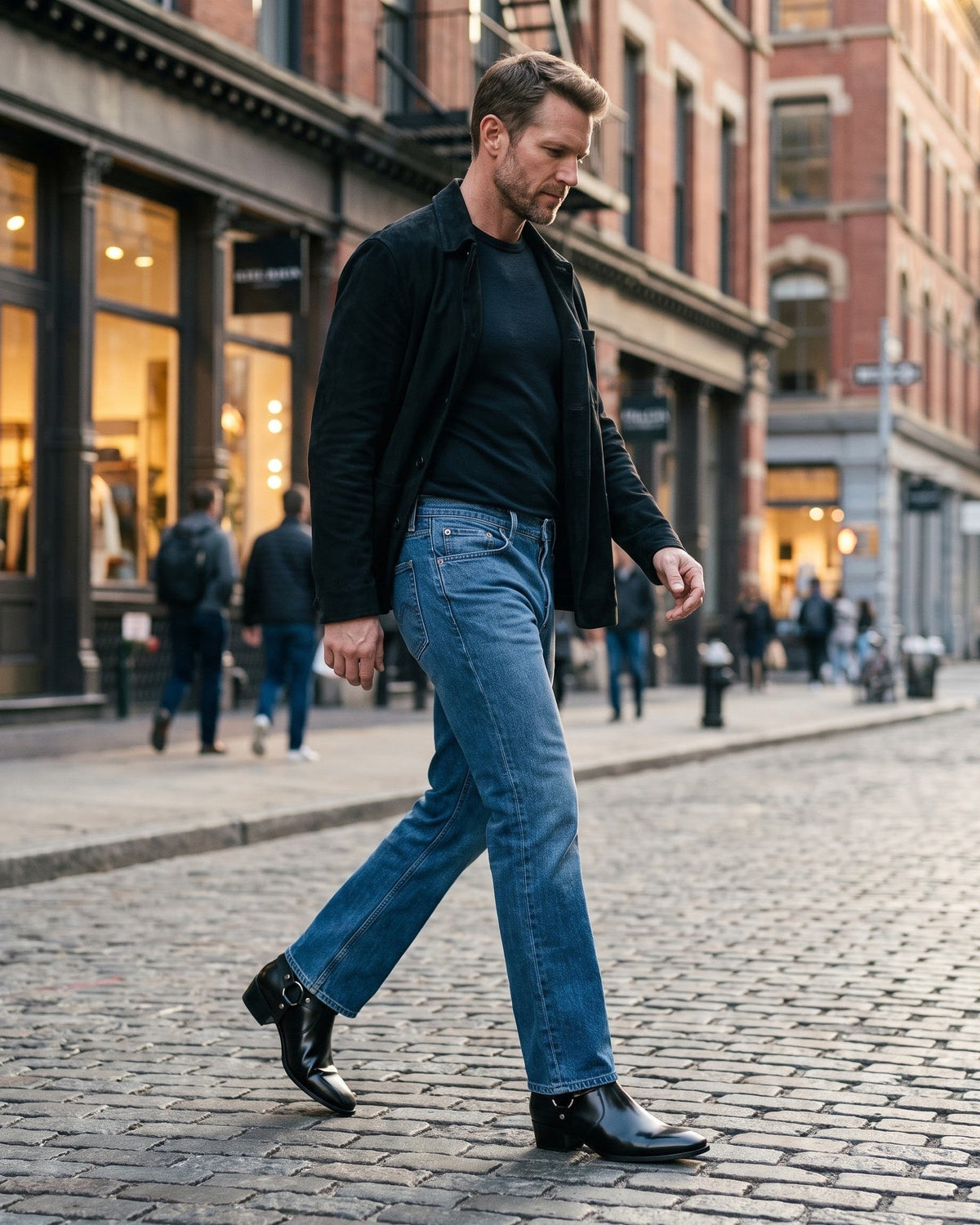 BRIAN™ | Umberto Leather Harness Boot