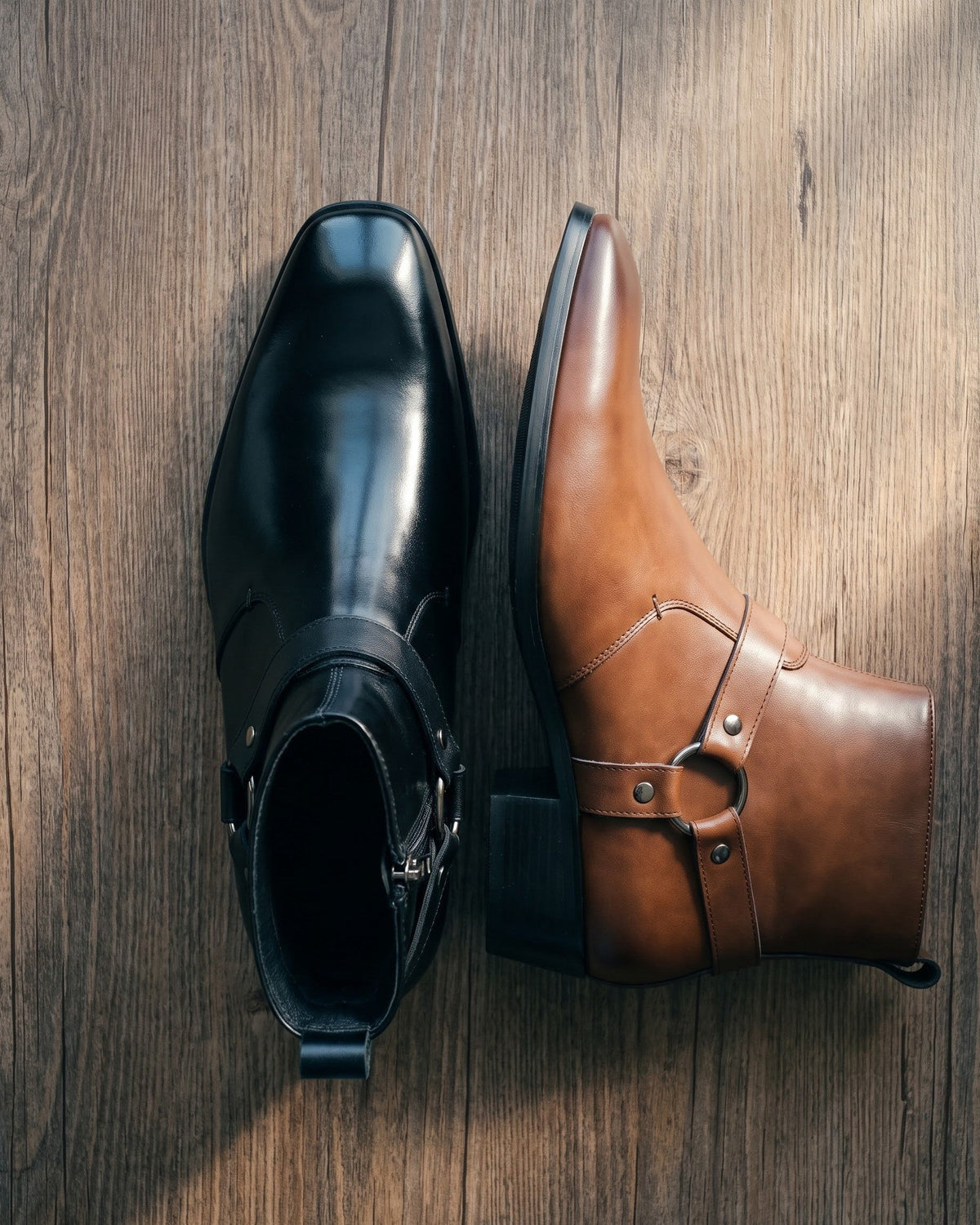 BRIAN™ | Umberto Leather Harness Boot