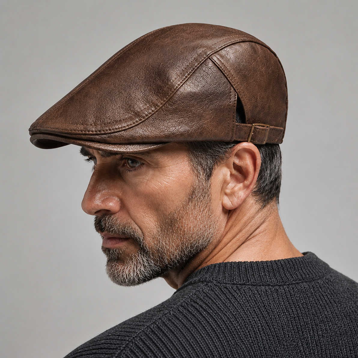 BRIAN™ | Hawthorne Leather Driving Cap