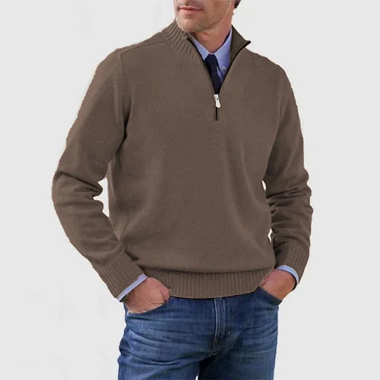 BRAIN™ | CASUAL HALF-ZIP SWEATER