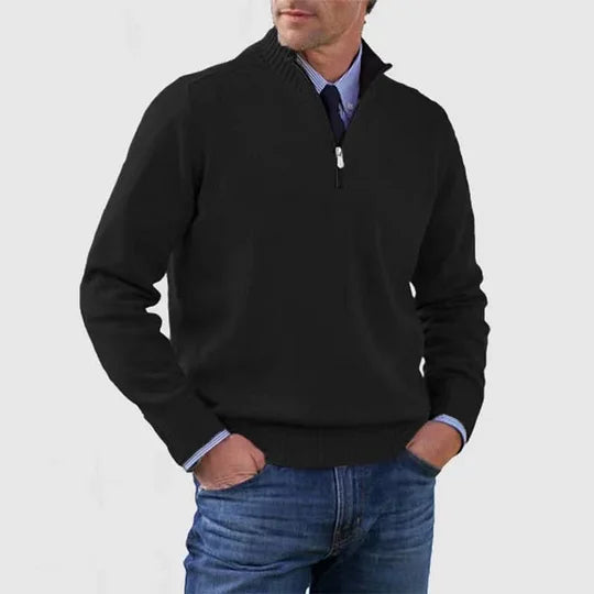 BRAIN™ | CASUAL HALF-ZIP SWEATER