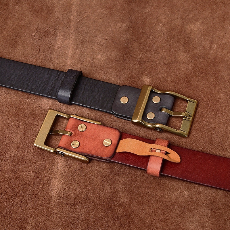 BRIAN™ | Vintage Distressed Leather Belt