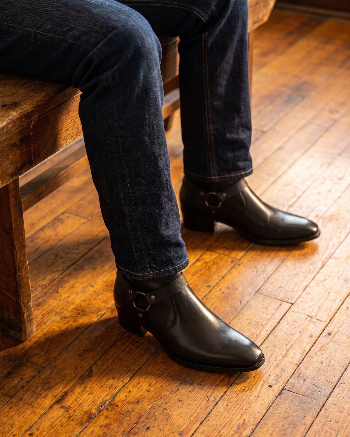 BRIAN™ | Umberto Leather Harness Boot
