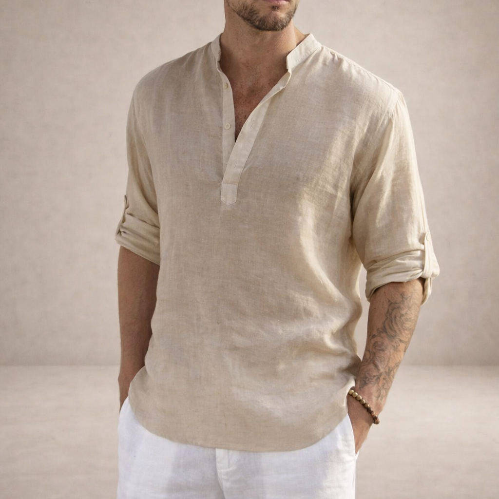 BRIAN™ | Stand-Collar Shirt