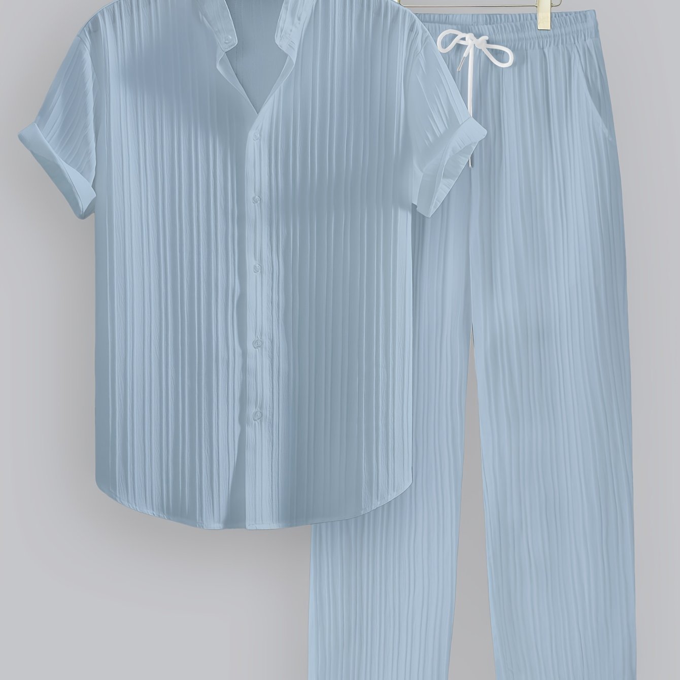 BRAIN™ | Men's Ribbed Fabric Co-Ord Set