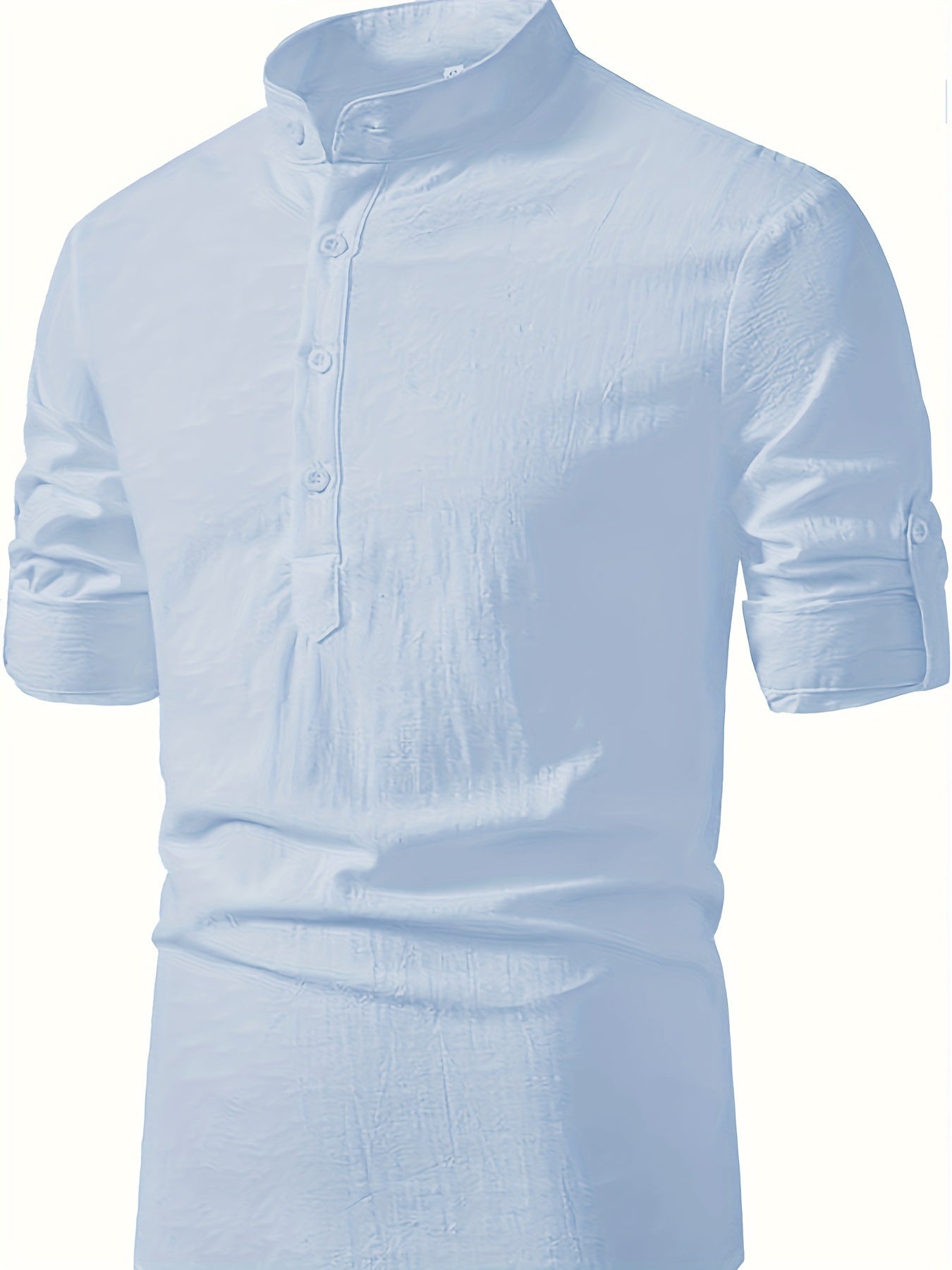 BRAIN™ | Men's Cotton-Linen Popover Shirt