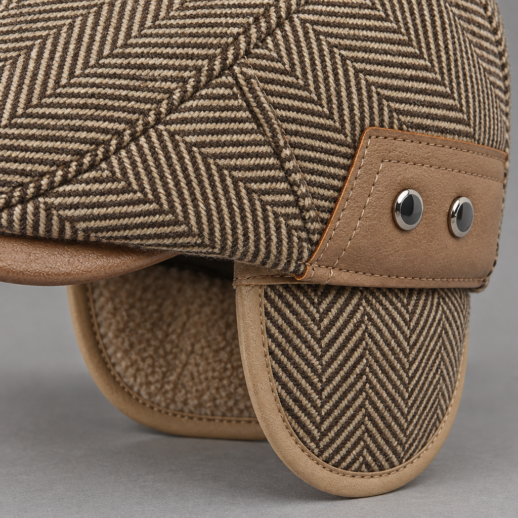 BRIAN™ | Thornton Herringbone Driving Cap