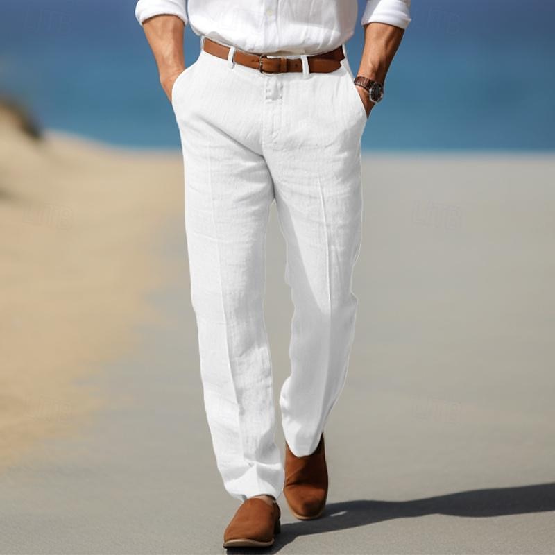 BRAIN™ | Mens Premium Linen Trousers