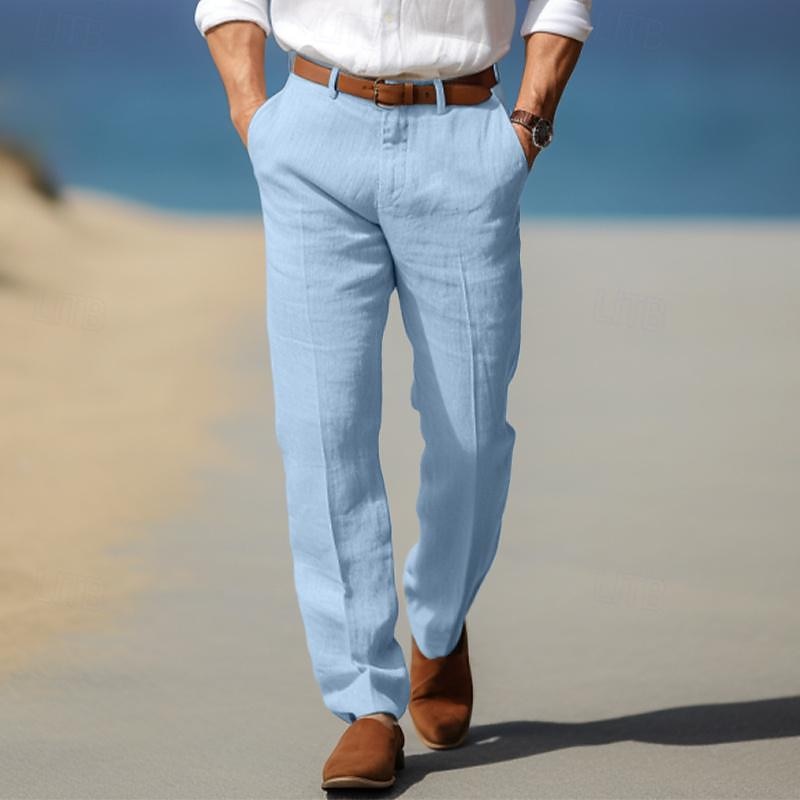 BRAIN™ | Mens Premium Linen Trousers