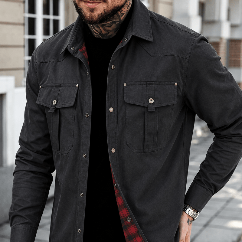 BRIAN™ | Flannel Lined Shacket