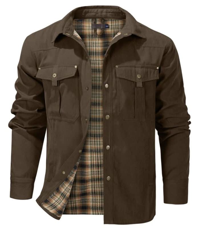 BRIAN™ | Flannel Lined Shacket