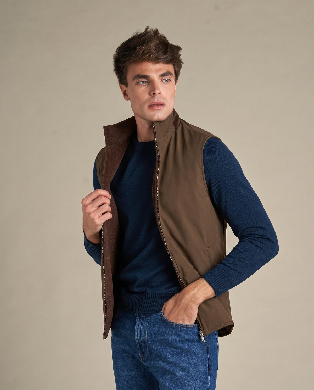 BRIAN™ | Reversible Wool Vest