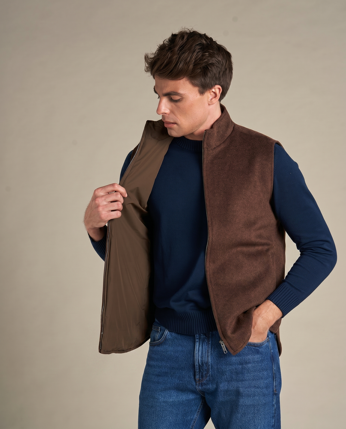 BRIAN™ | Reversible Wool Vest