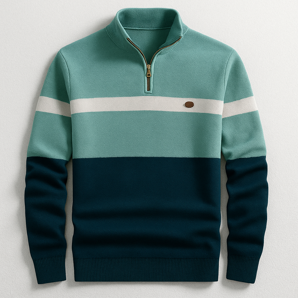 BRAIN™ | MEN'S PULLOVER WITH ZIP COLLAR
