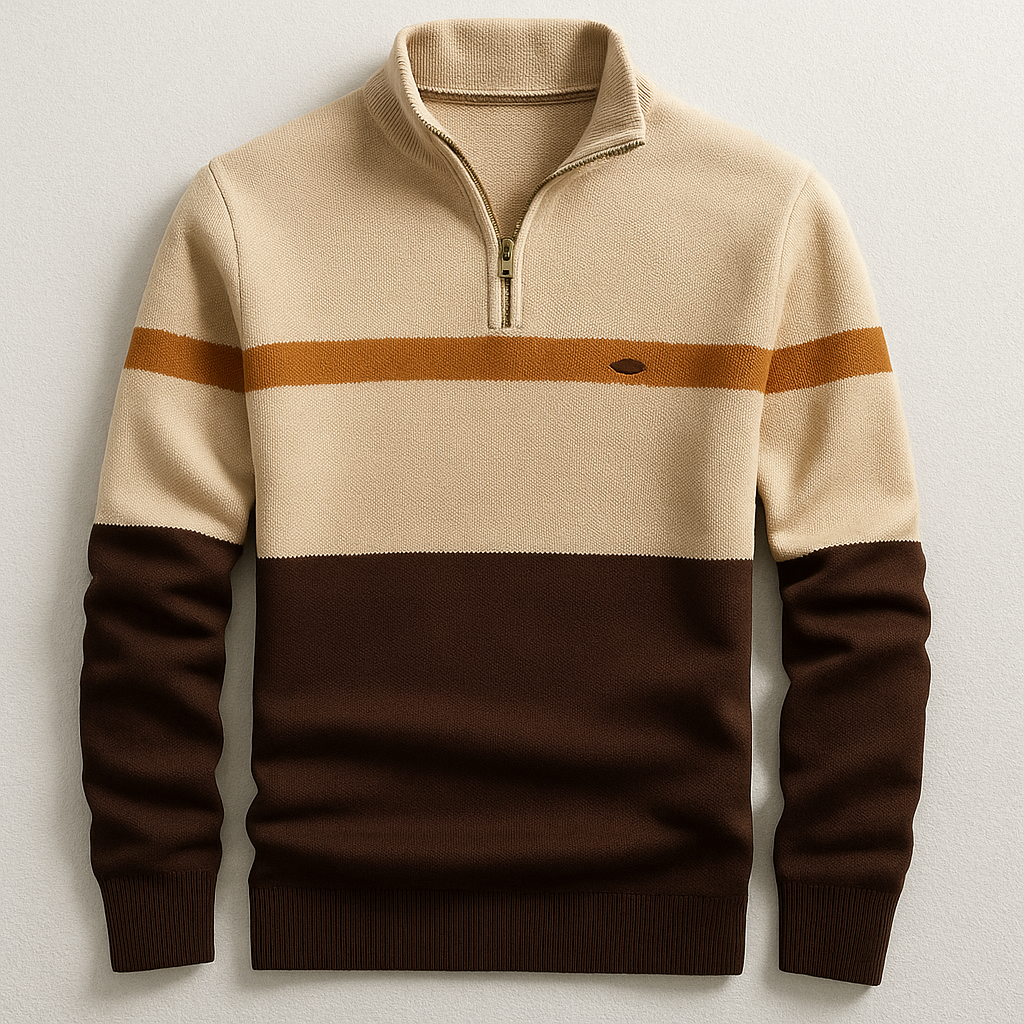BRAIN™ | MEN'S PULLOVER WITH ZIP COLLAR
